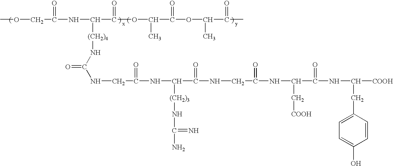 Rgd polypeptide grafted poly (glycolic acid-l-lysine-l-lactic acid) / beta tricalcium phosphate composite material and preparation method thereof