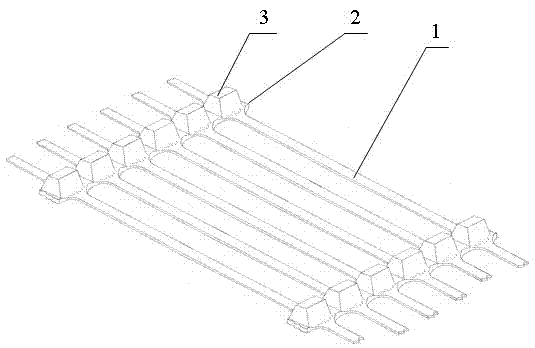 Three-dimensional plastic tensile net and manufacturing method thereof