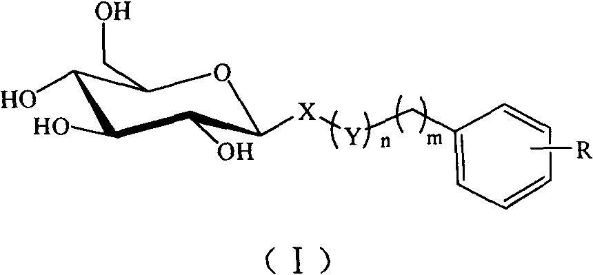 C-glycoside and C-glycoside compound containing substituted aromatic rings as well as preparation and use thereofb
