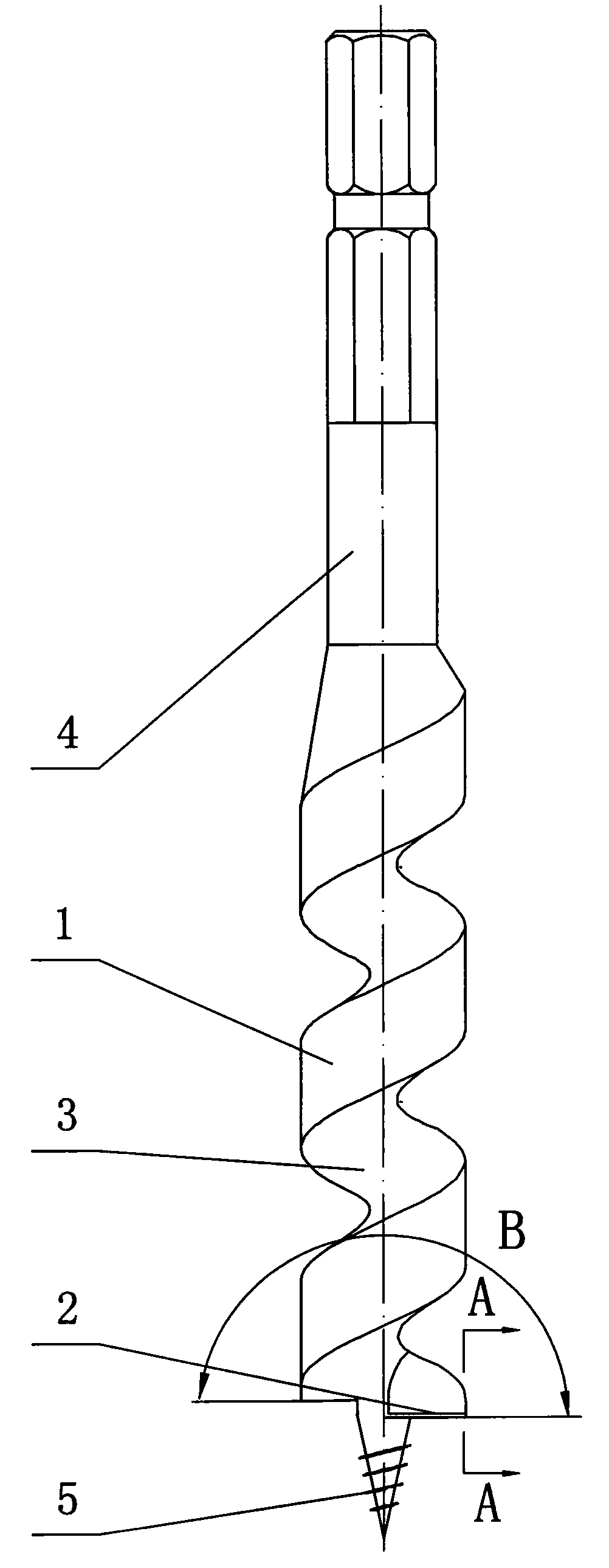 Nail-cutting wood drill