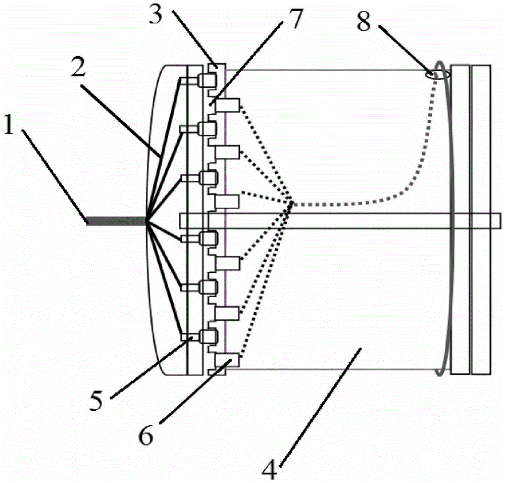 End surface type charging wire connector