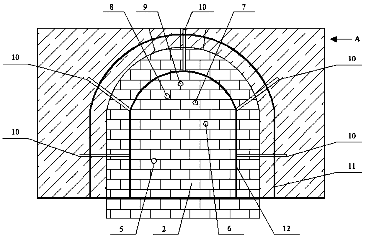 Coal mine explosion-proof sealed wall and construction method thereof