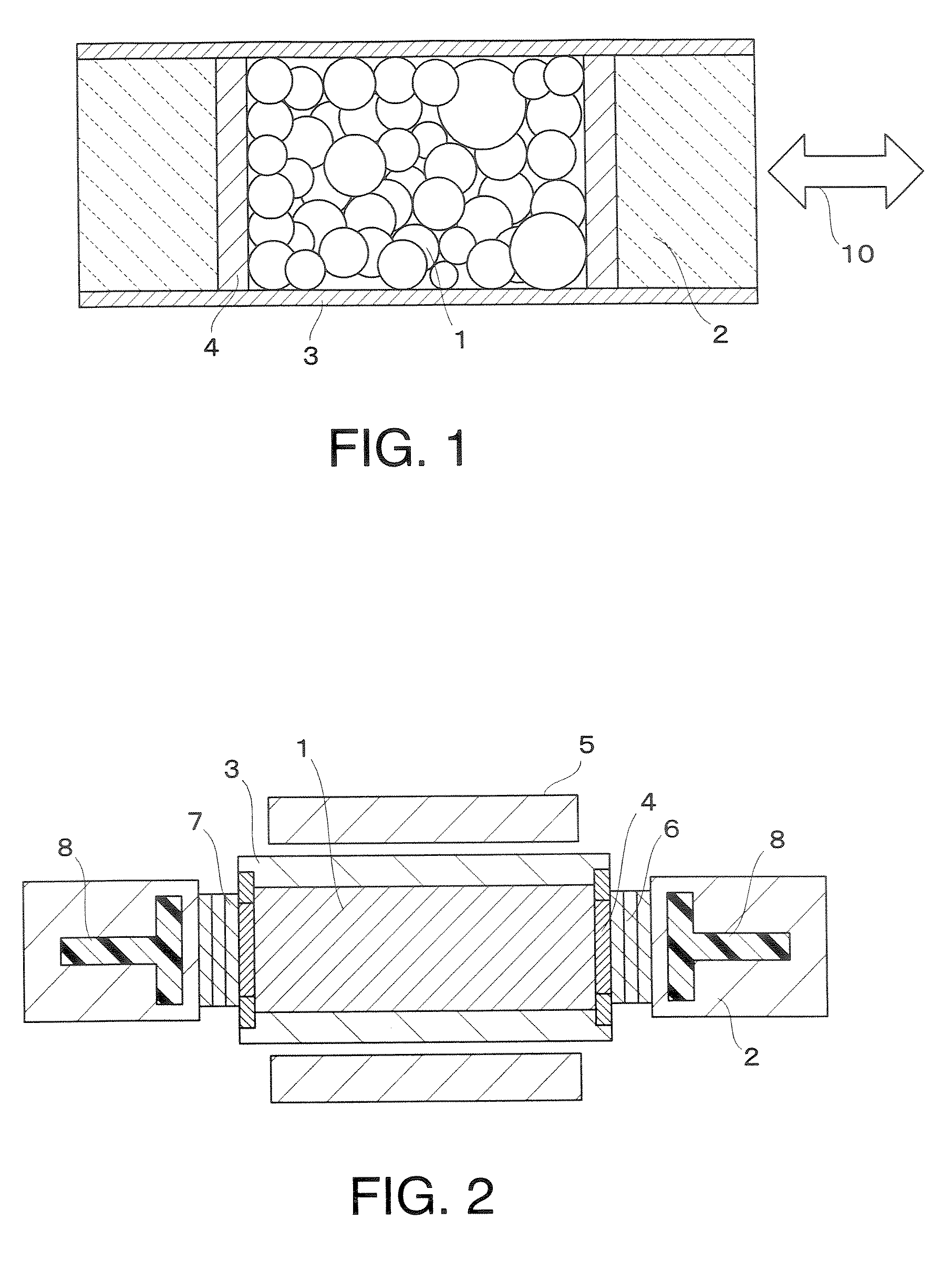 Magnetic refrigeration material and magnetic refrigeration device