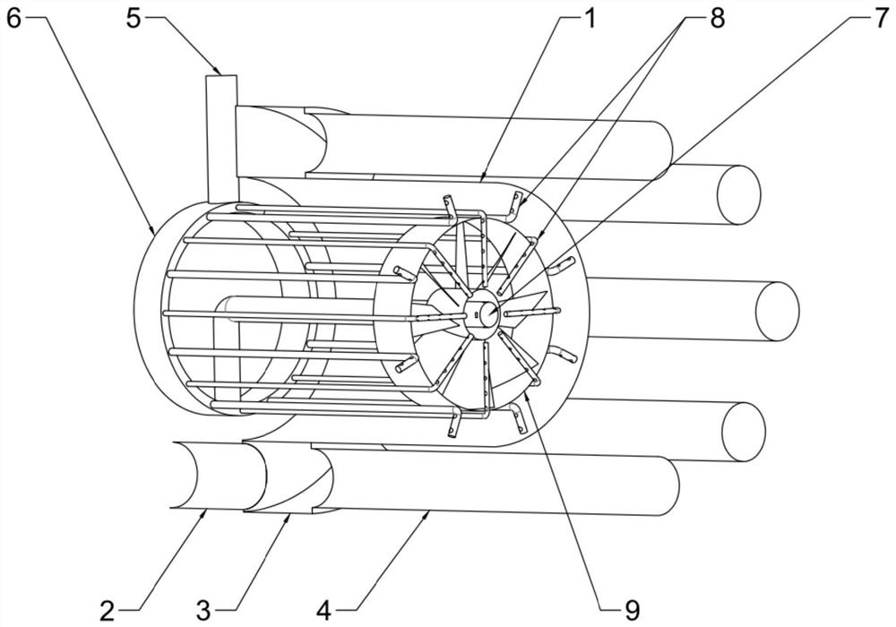 A Low NO Coupling with Staged Swirl Dispersed Combustion Technology  <sub>x</sub> gas burner