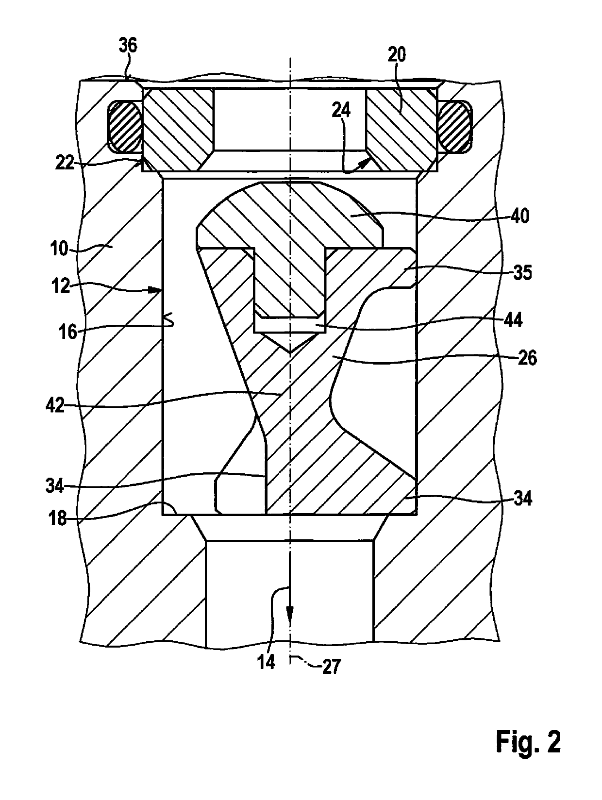 Hydraulic block and manufacturing method for a hydraulic block including at least one check valve