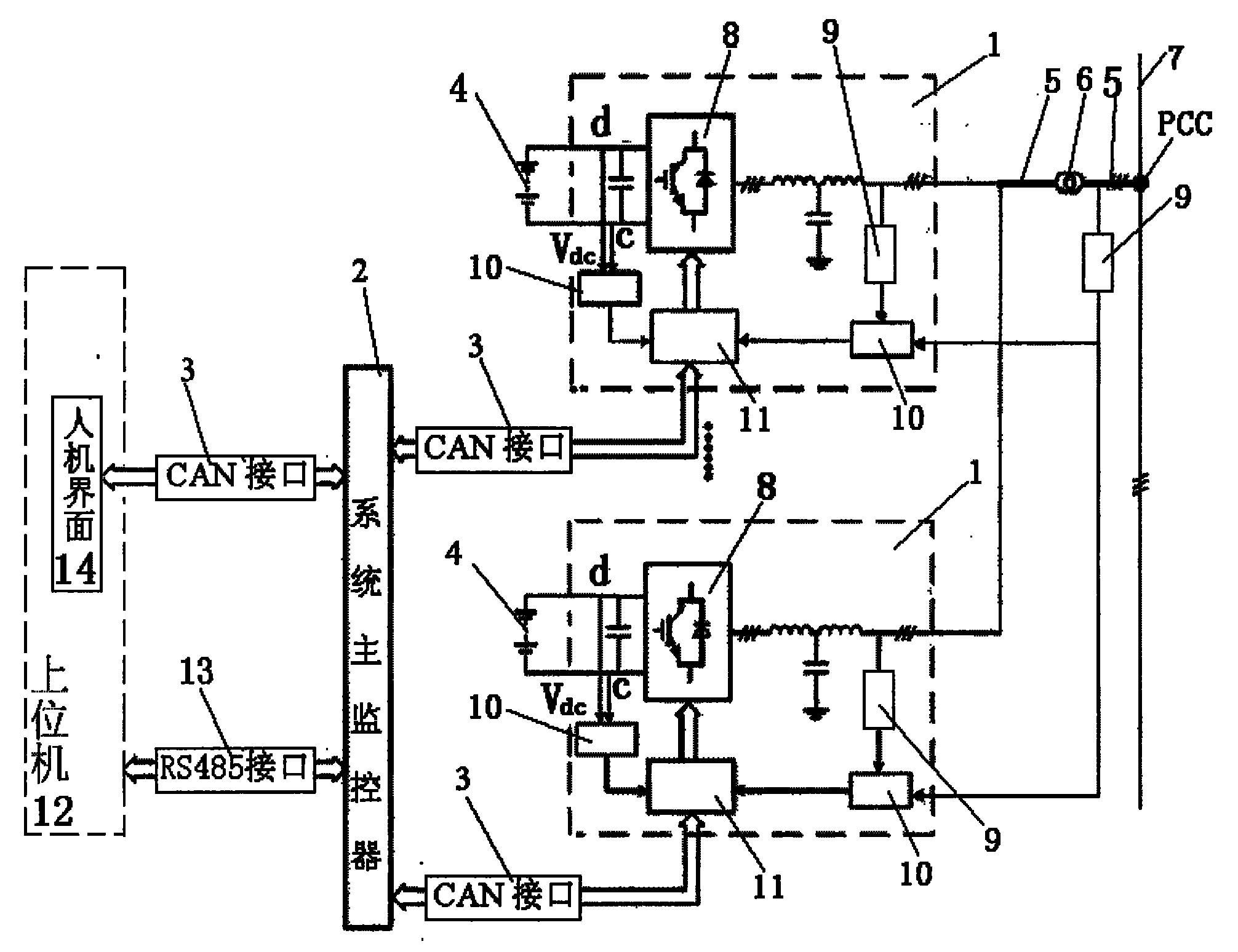 Storage battery energy storage conditioning device