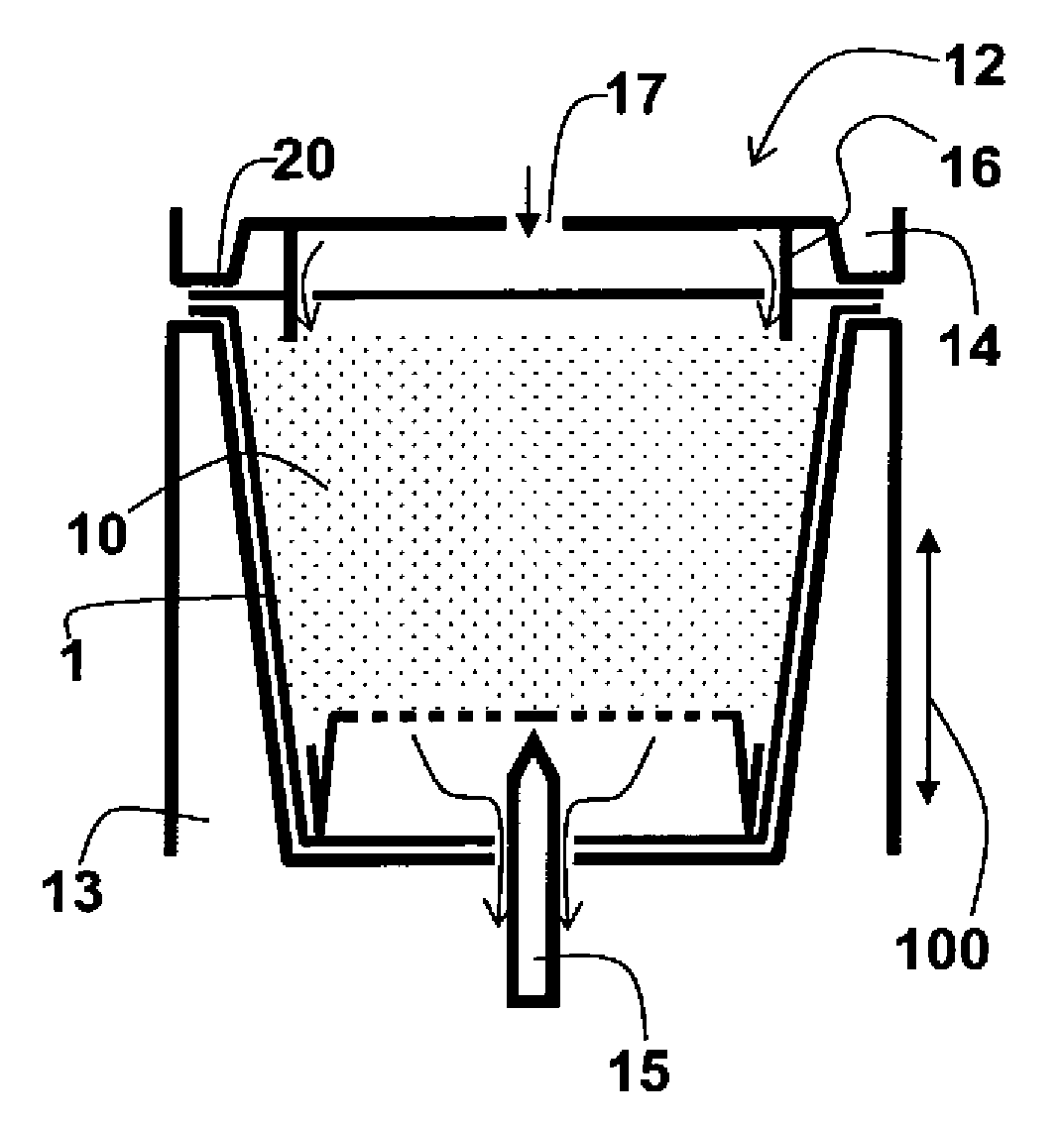 Beverage substance, portion capsule, and method for producing a beverage