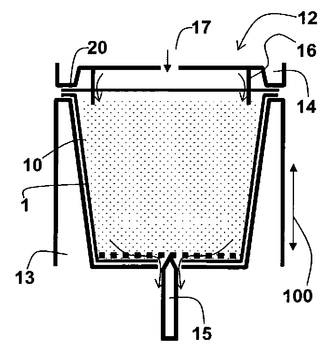 Beverage substance, portion capsule, and method for producing a beverage