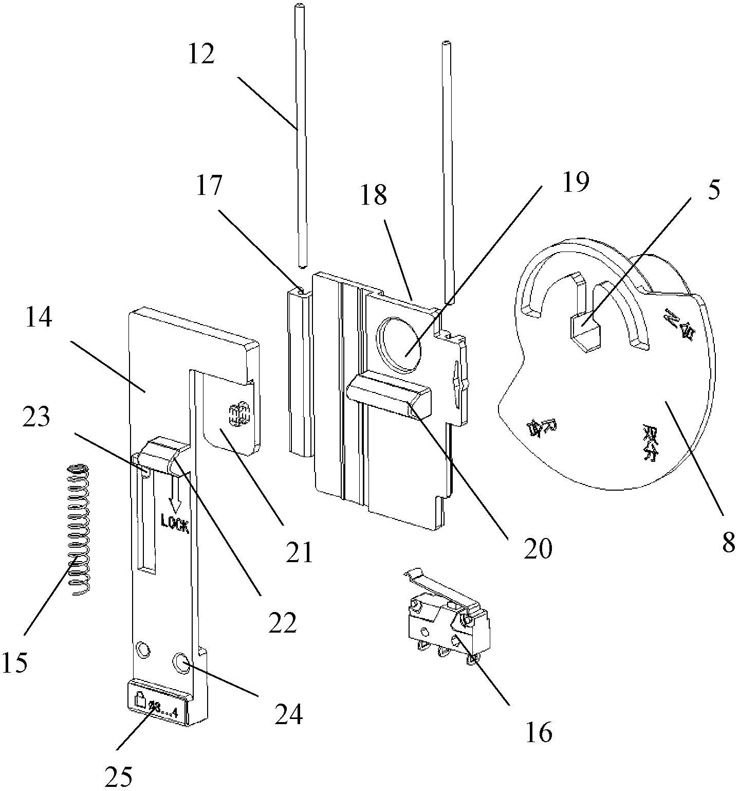 Automatic transfer switching device with manual/automatic transfer device