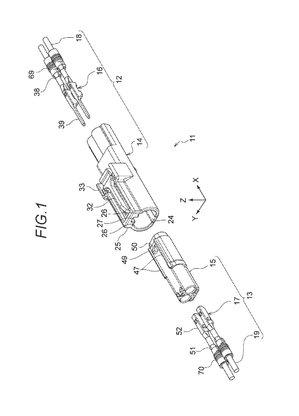 Fitting structure of connector