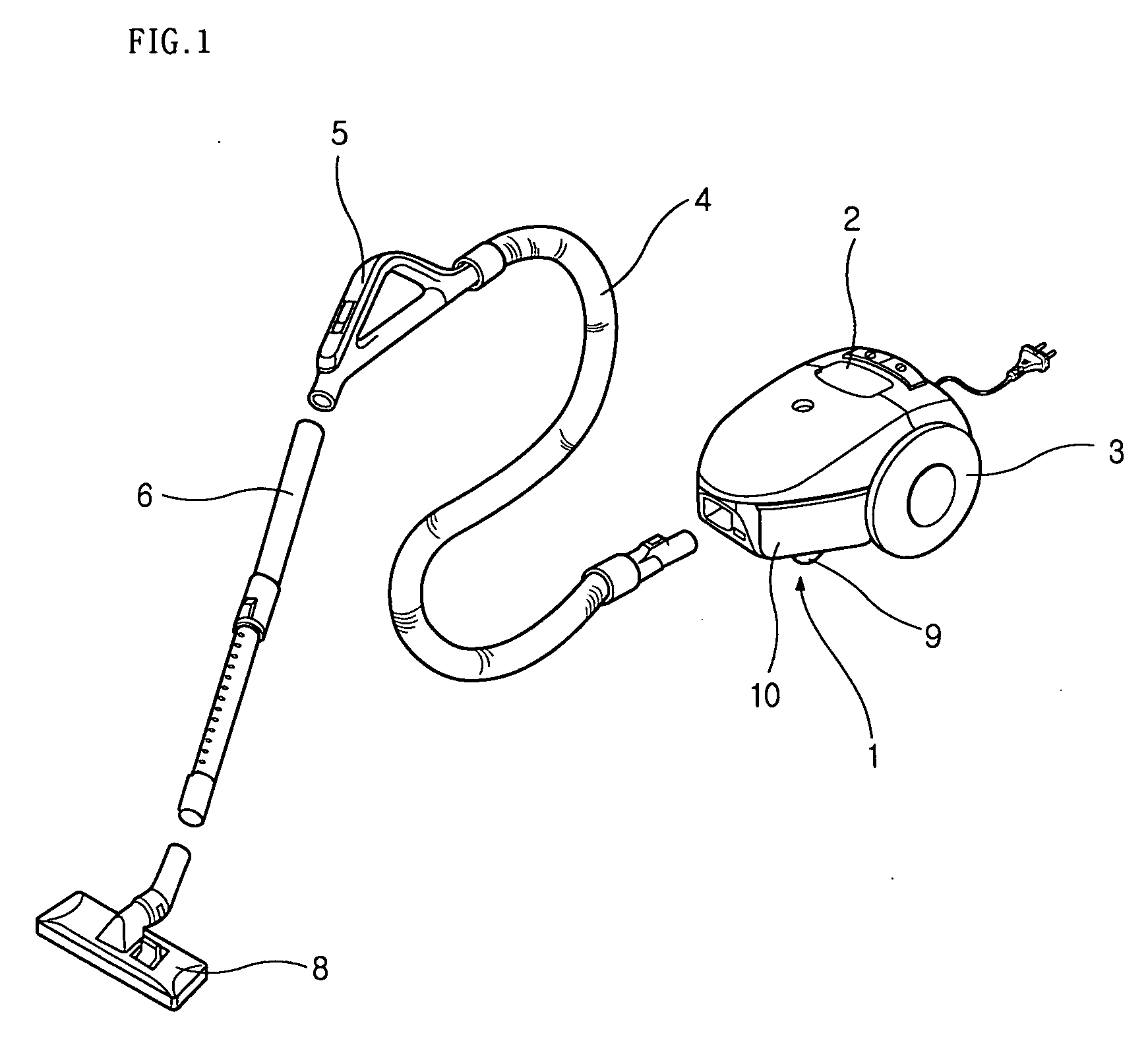 Fan motor noise reduction device and vacuum cleaner with the same
