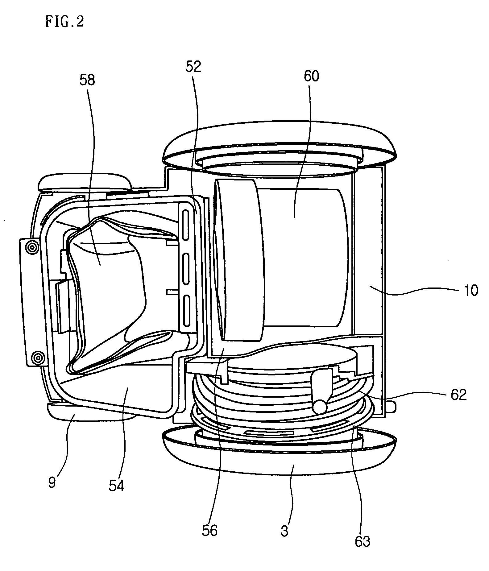 Fan motor noise reduction device and vacuum cleaner with the same