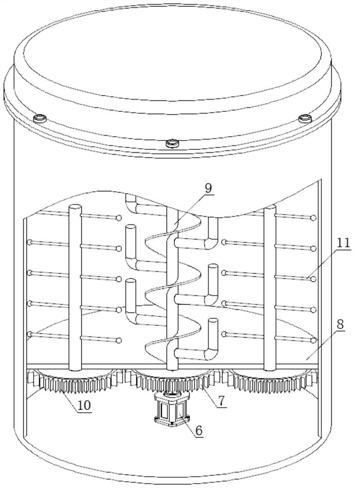 Raw material premixing equipment and method capable of regularly filling reactants for plastic products