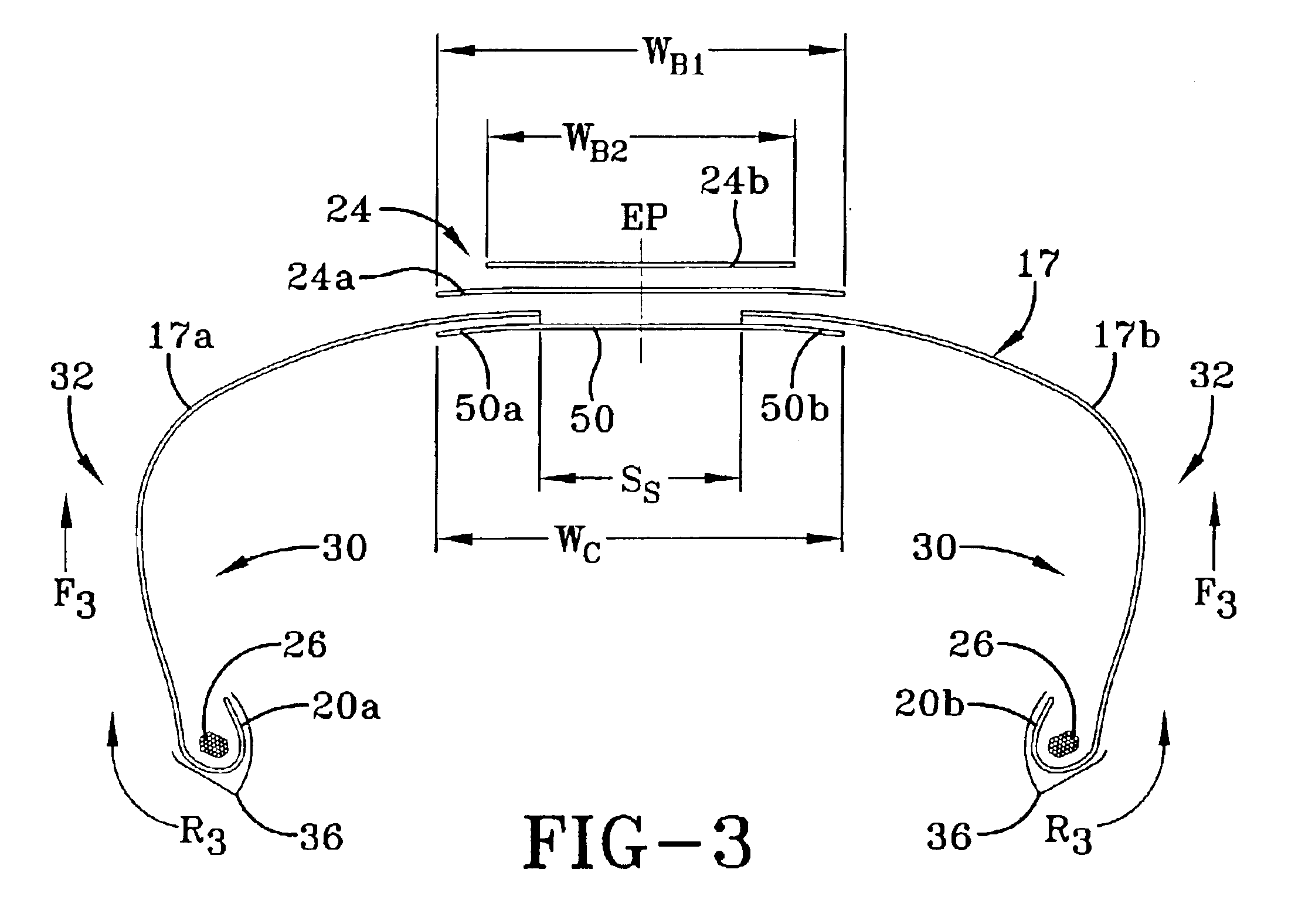 Tire with composite ply structure and method of manufacture