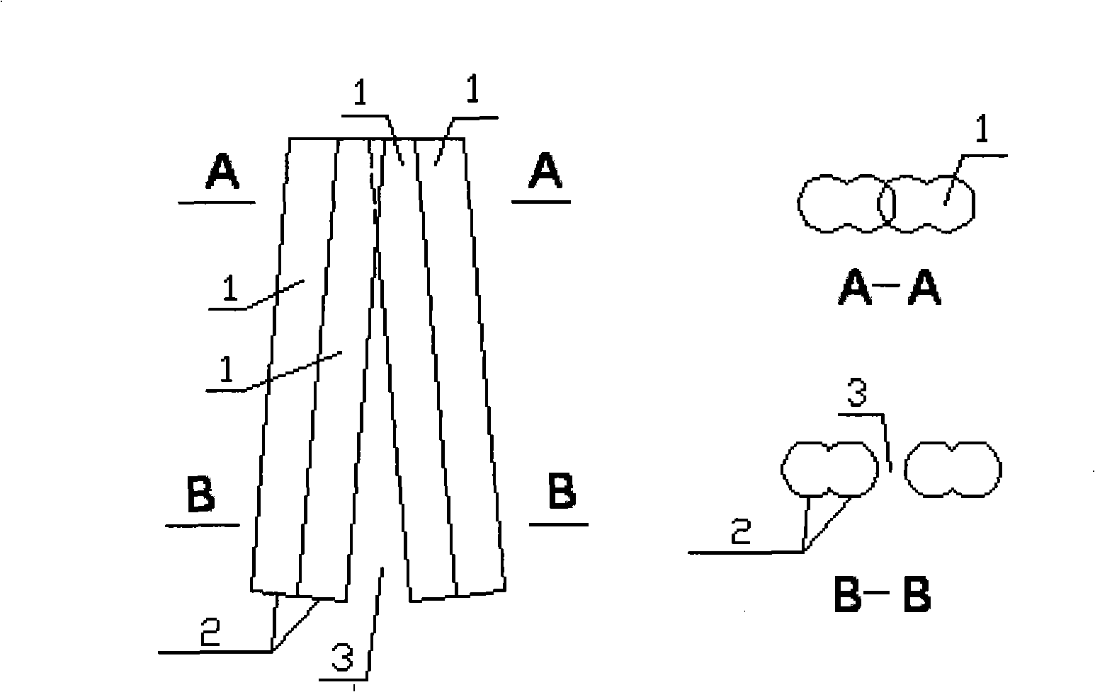 Construction method of socket water stop curtain for dual spindle soil-cement stirring mill