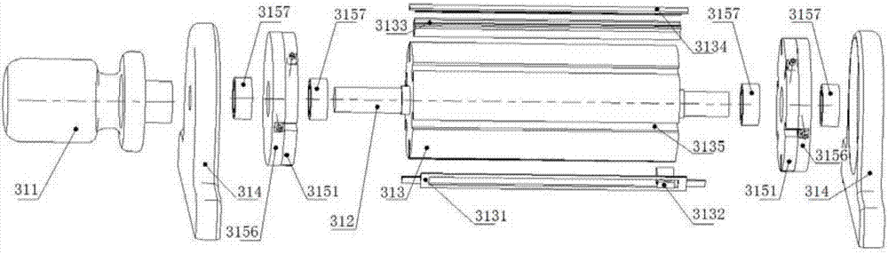 Cutting off recovery device for linear cutting molybdenum wires