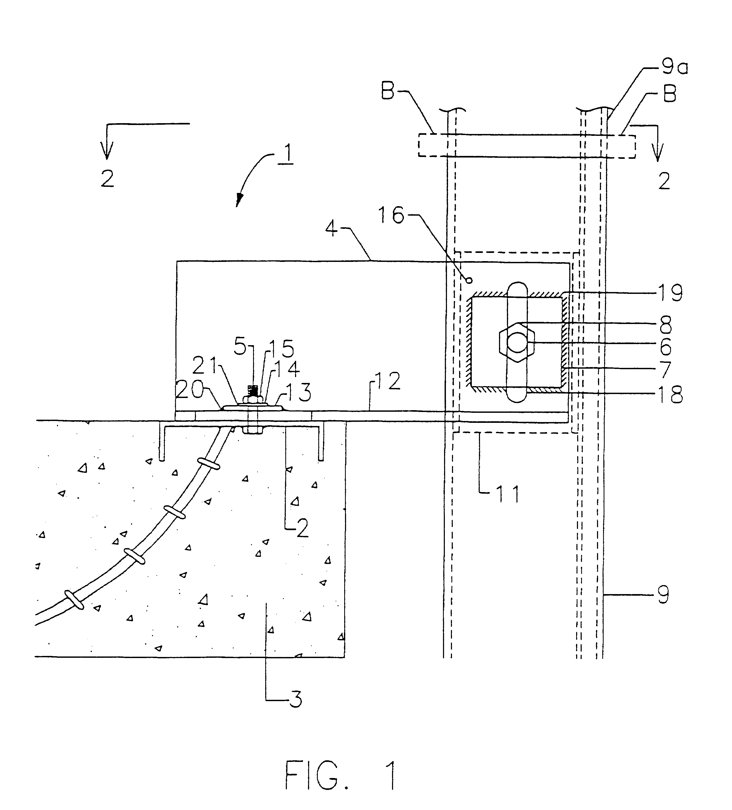 Apparatus for securing curtain wall supports
