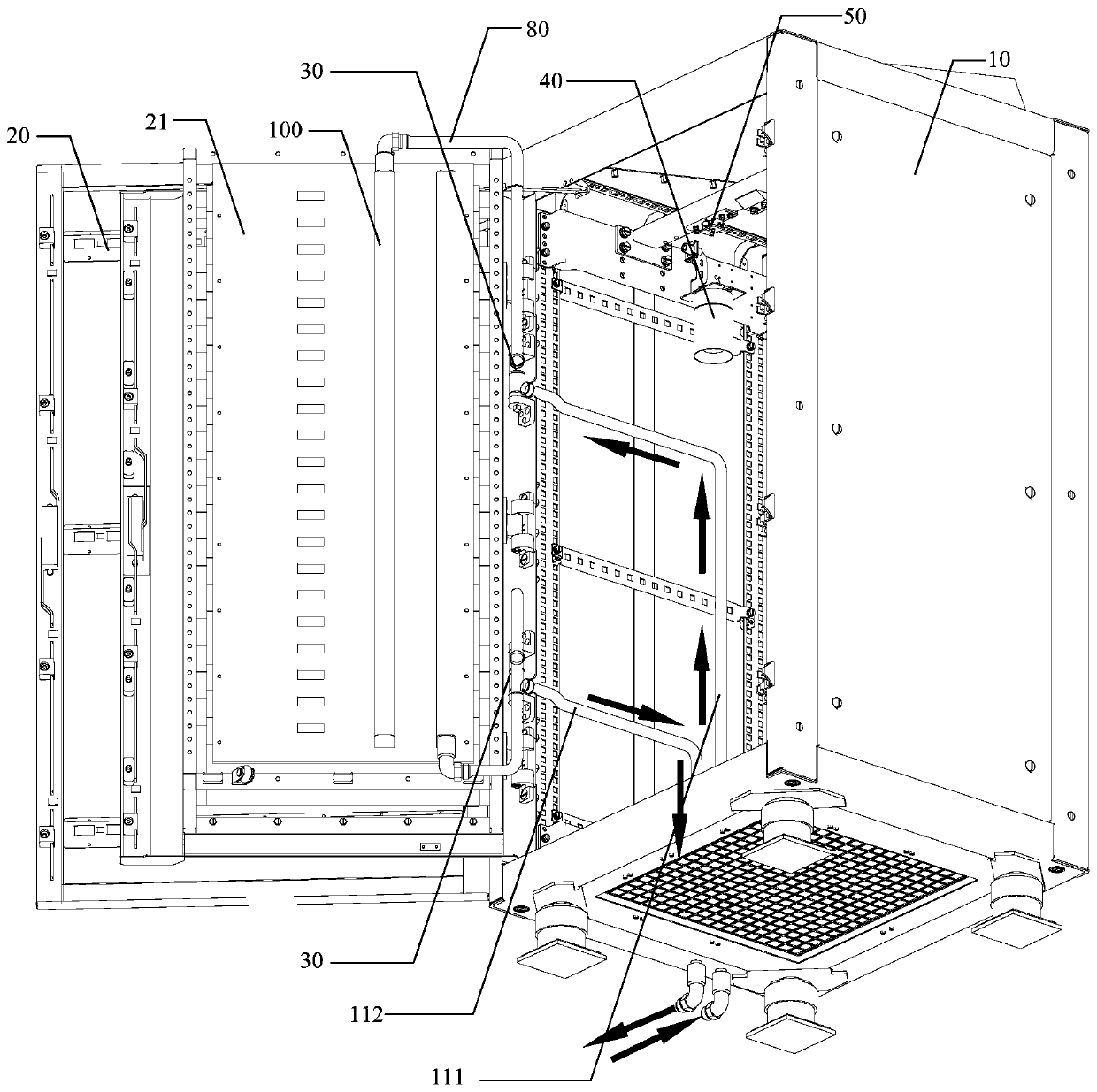 Liquid-cooling cradle cabinet