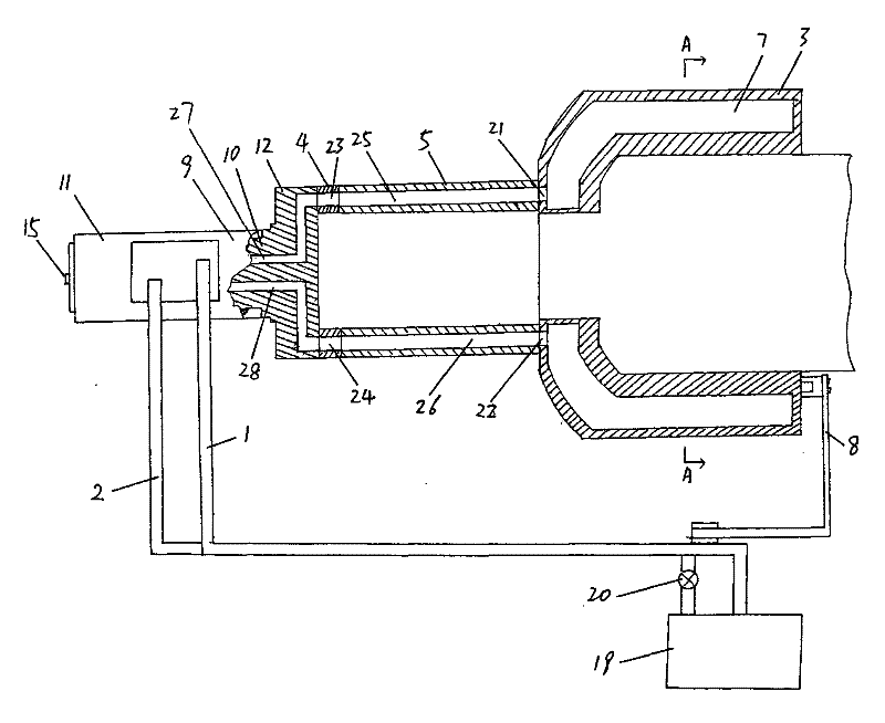 A kind of truck wheel hub cooling system