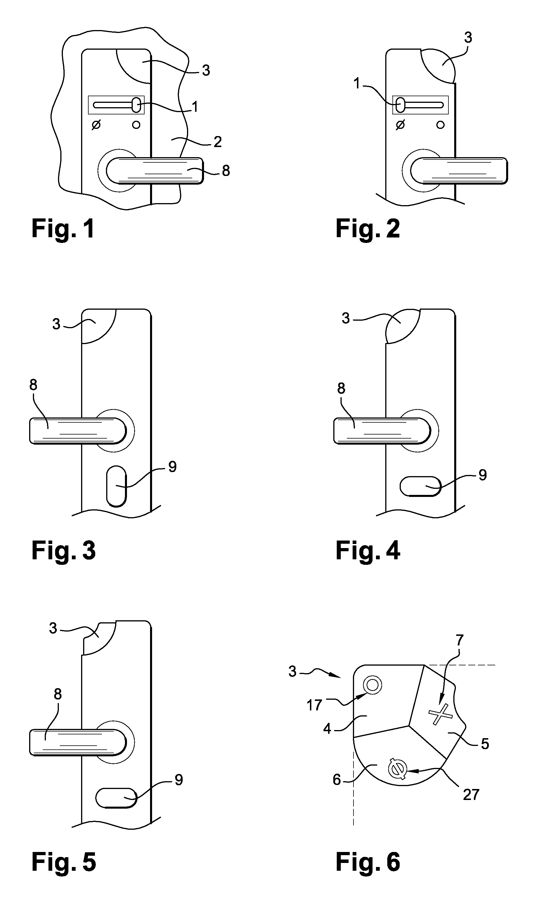 Device for locking a bathroom door