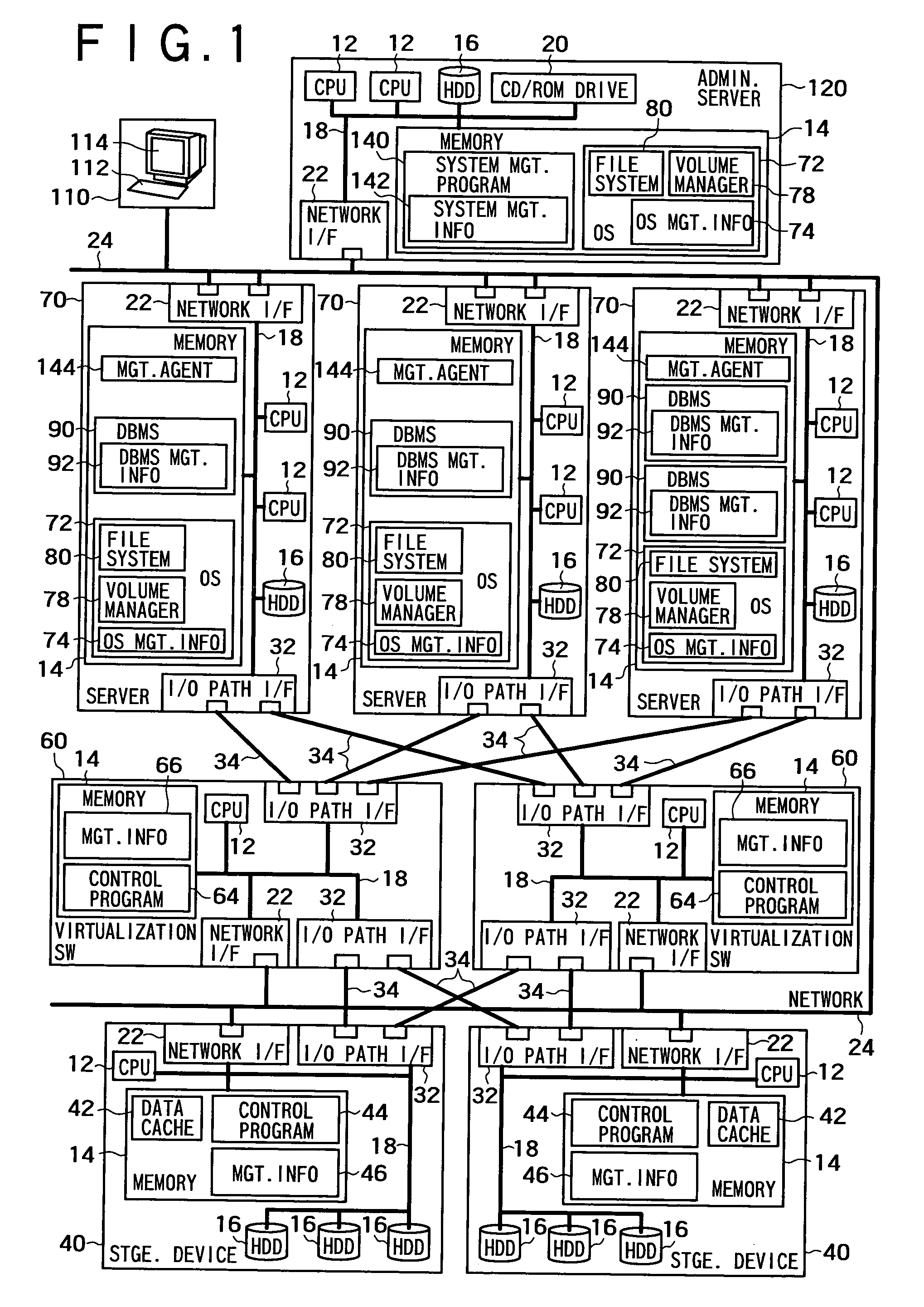 Cache management method for storage device