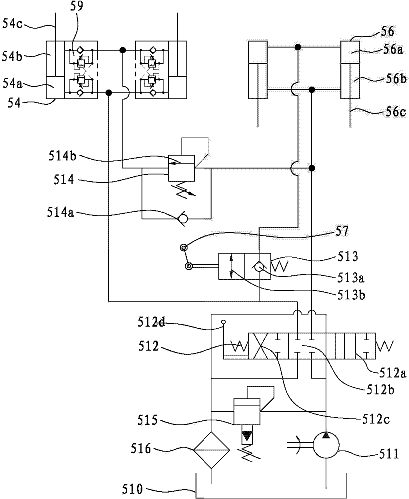 Lifting and turning-over mechanism of cleaning vehicle garbage bin and control method thereof