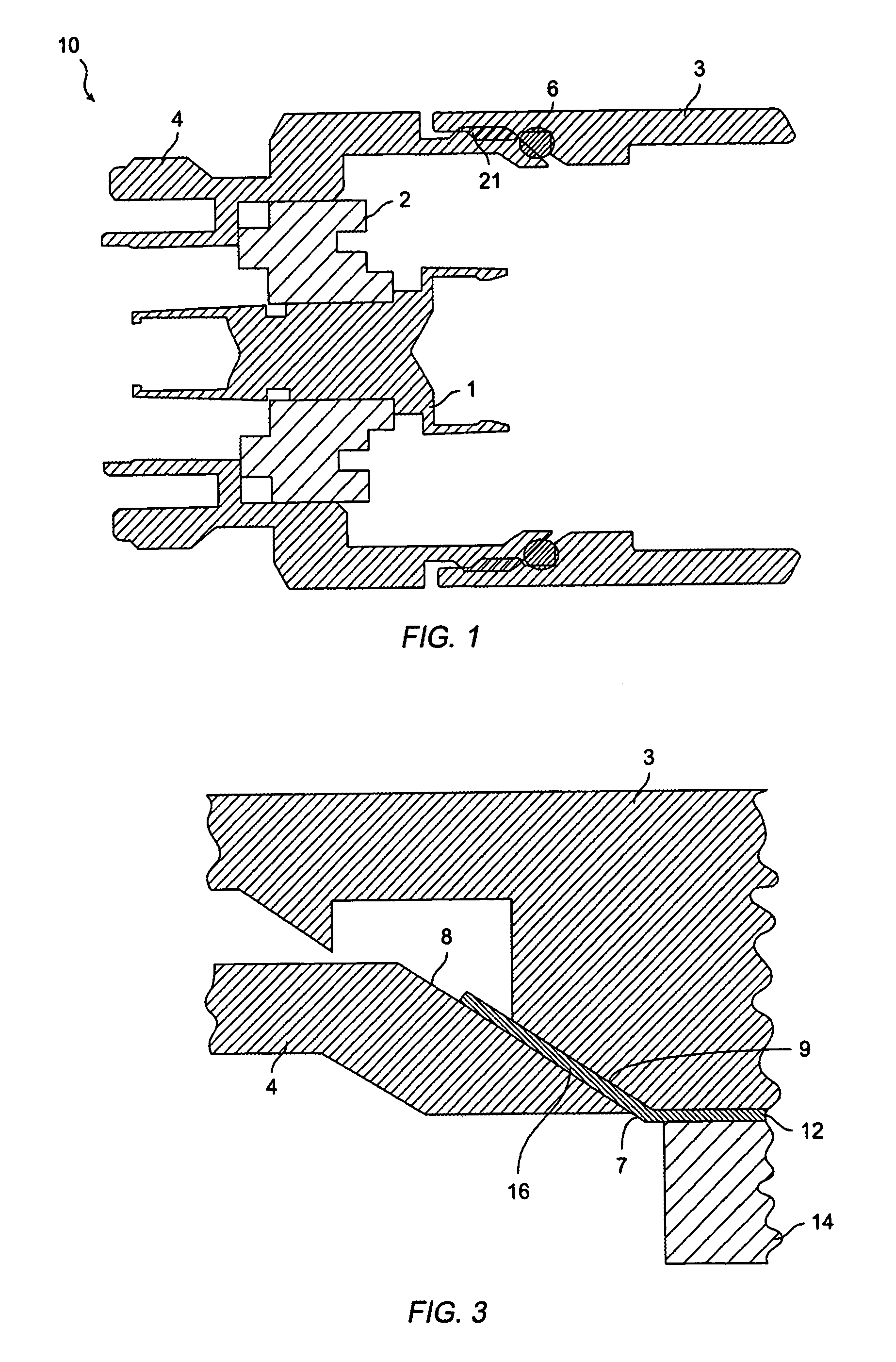 Coaxial connector and method