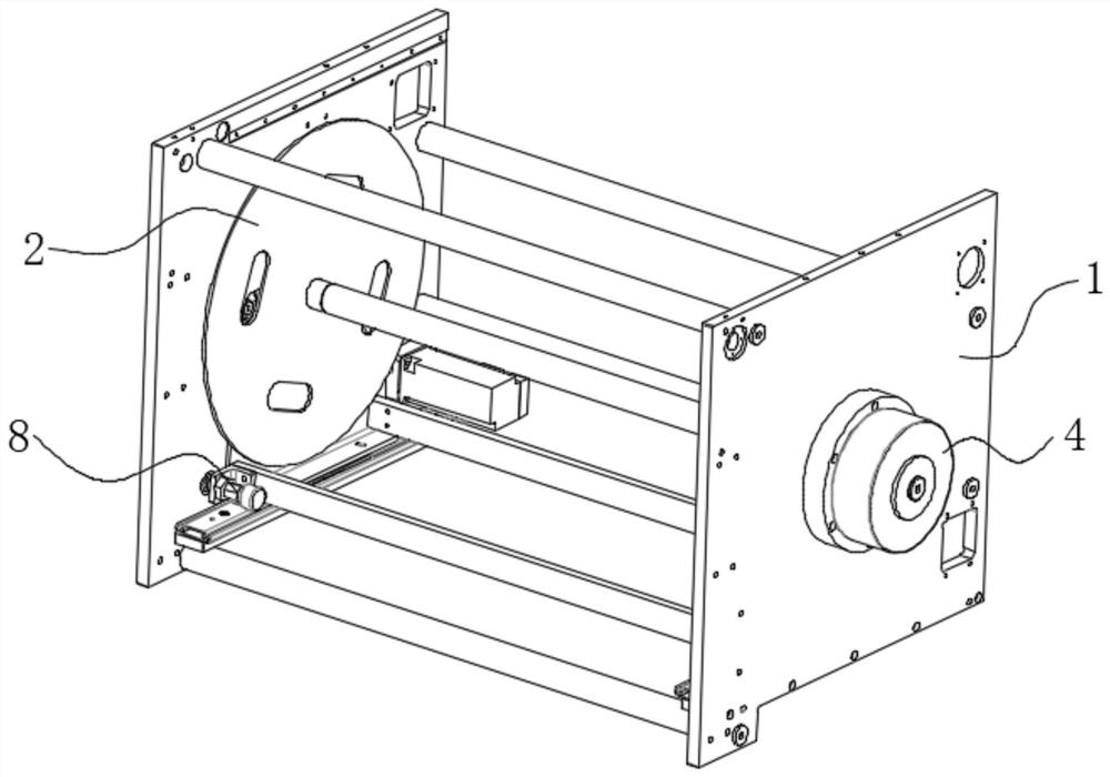 Wallpaper feeding device and wallpaper paving equipment