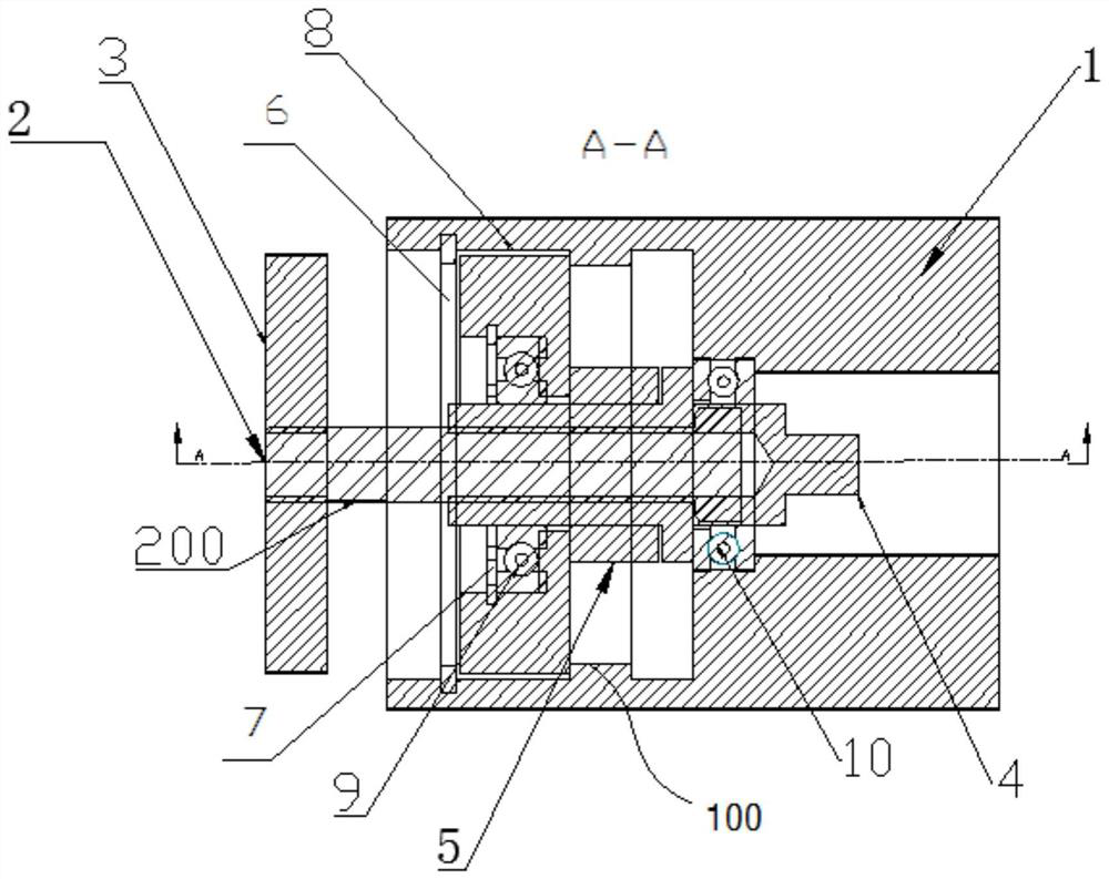 A tool for adjusting the height of vibration trough