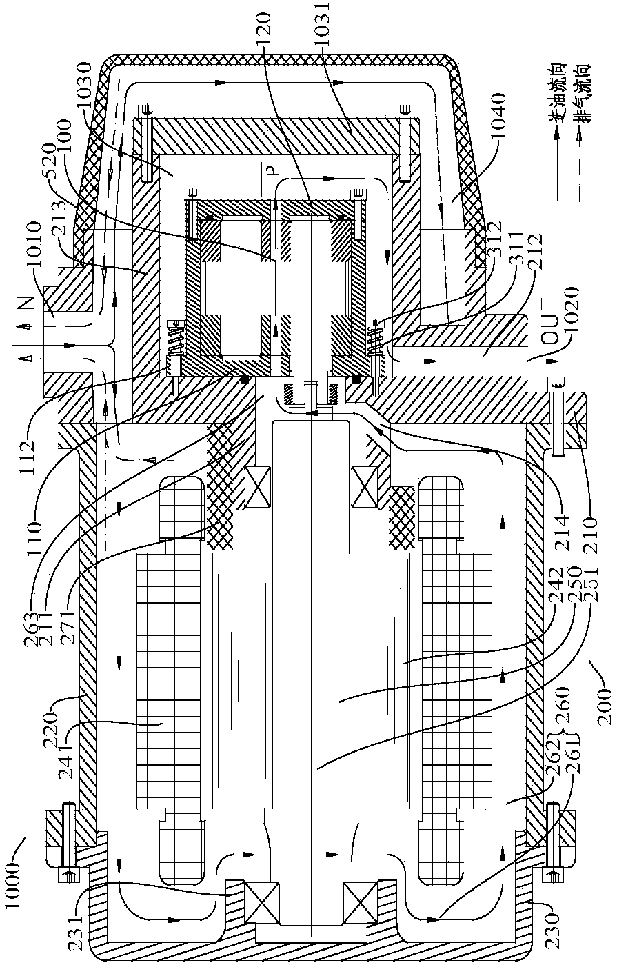 Electric oil pump assembly, steering system and lubricating system