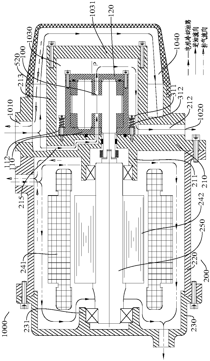 Electric oil pump assembly, steering system and lubricating system