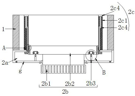 Direct shear box for studying mechanical properties of contact surface