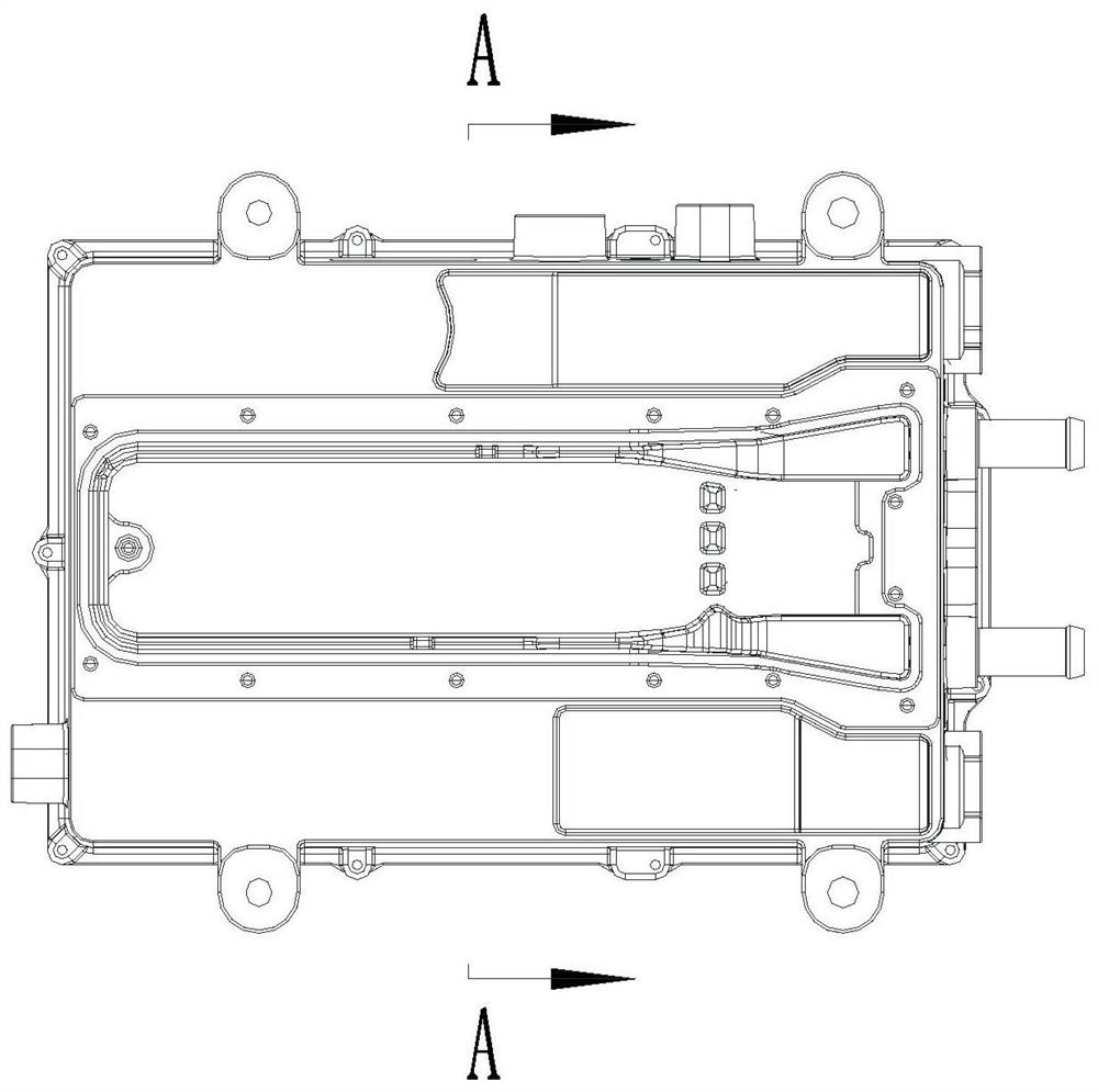 New energy automobile charger water channel sealing process and structure