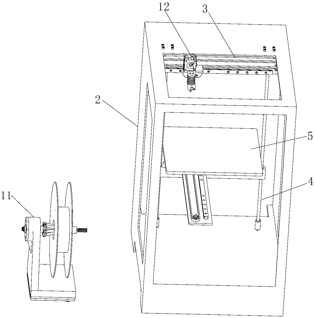 Desktop 3D printer with novel wire feeding mechanism