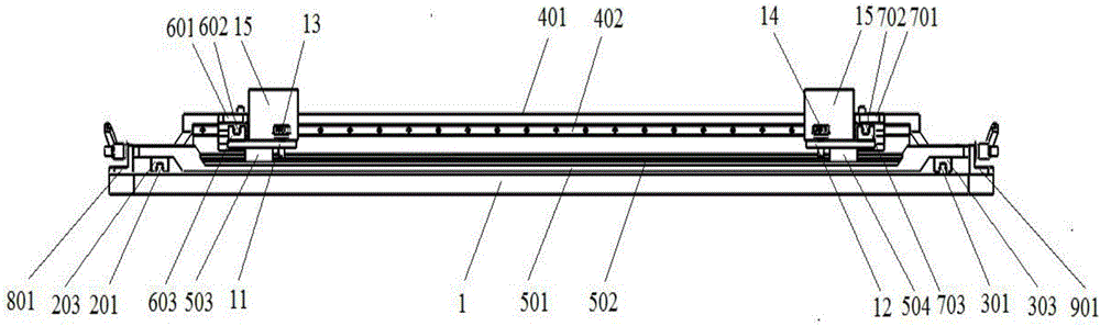 Manual size varying loading platform of liquid crystal panel
