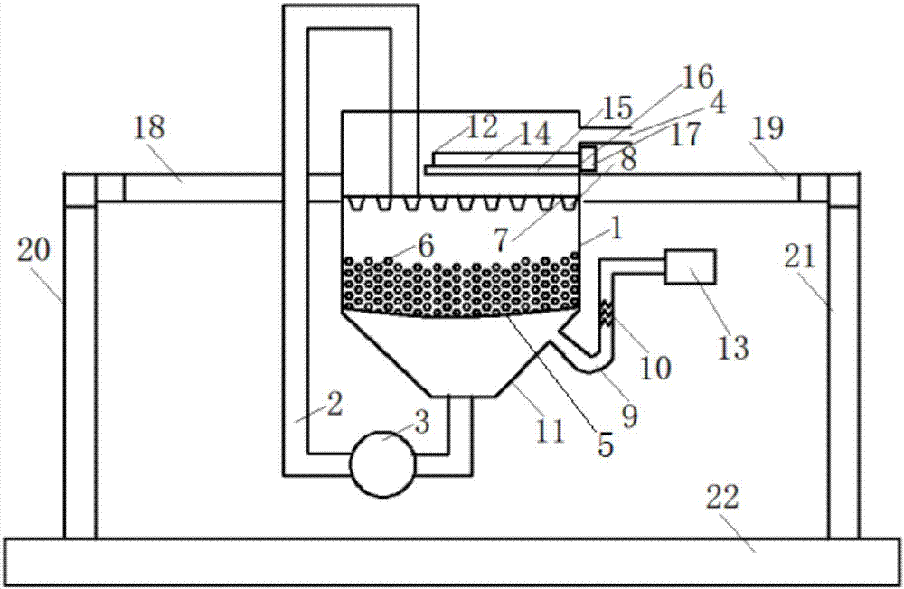 Decontamination device aiming to waste gas and method of decontamination device