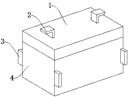 Power supply protection device for crash test of new energy vehicle