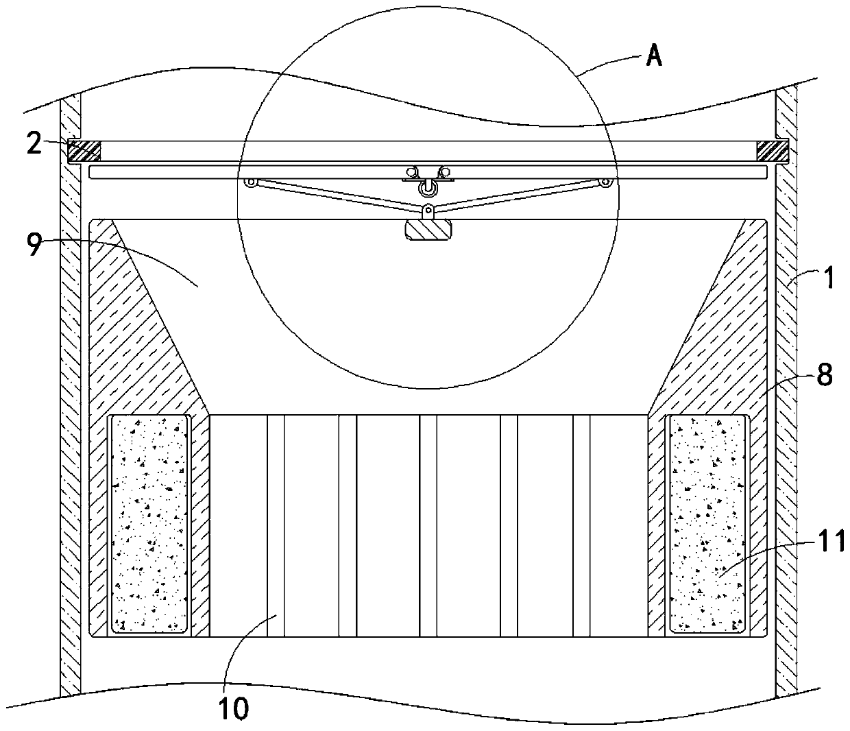 Bubbling pipe with functions of reverse flow prevention and flow dividing for desulfurizing tower