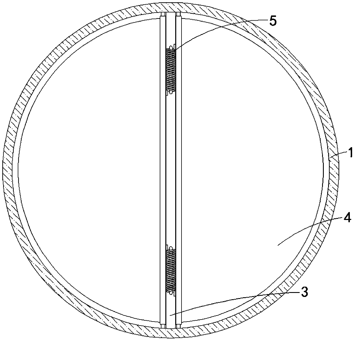 Bubbling pipe with functions of reverse flow prevention and flow dividing for desulfurizing tower