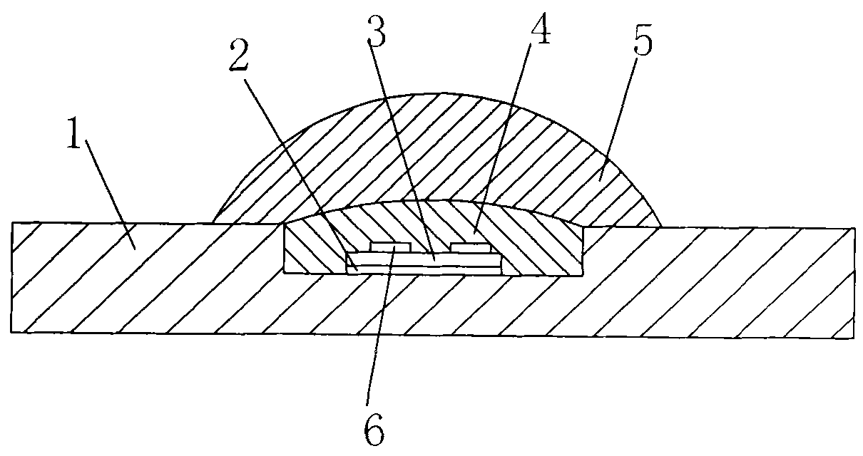 Light-emitting diode (LED) multi-chip integrated packaging device