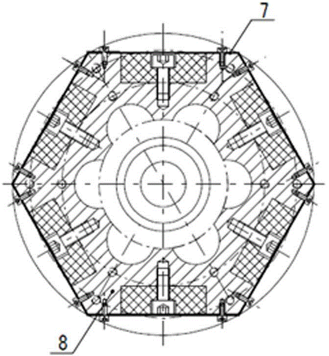 e-type magnetic water treatment scale inhibitor and descaling device