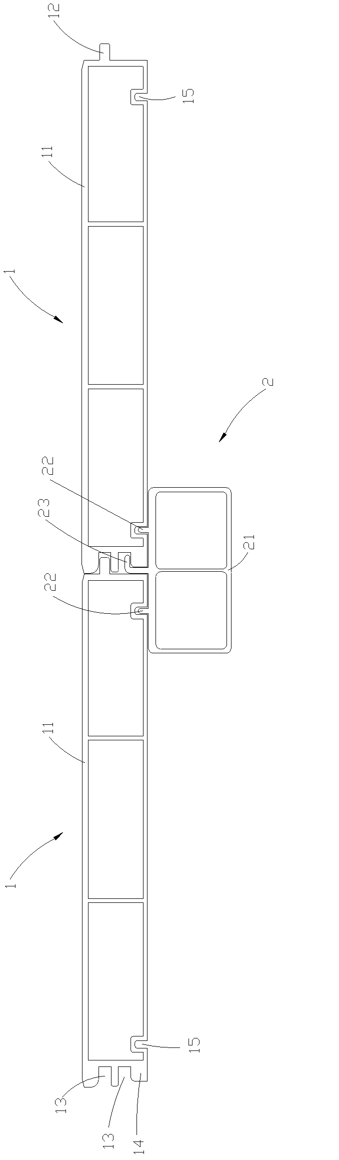 Aluminum alloy floor and metal keel arrangement structure