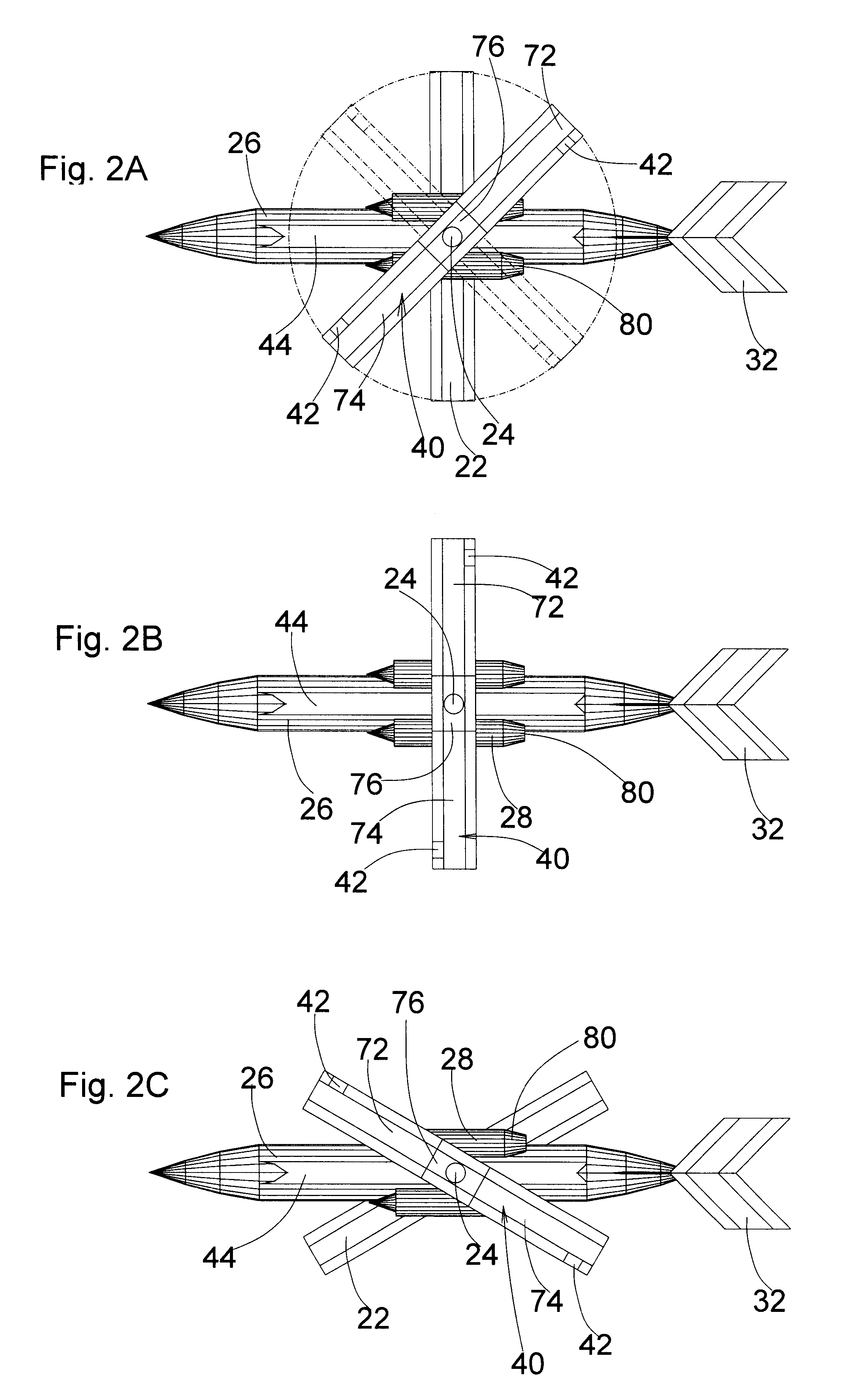 Air vehicle having rotor/scissors wing
