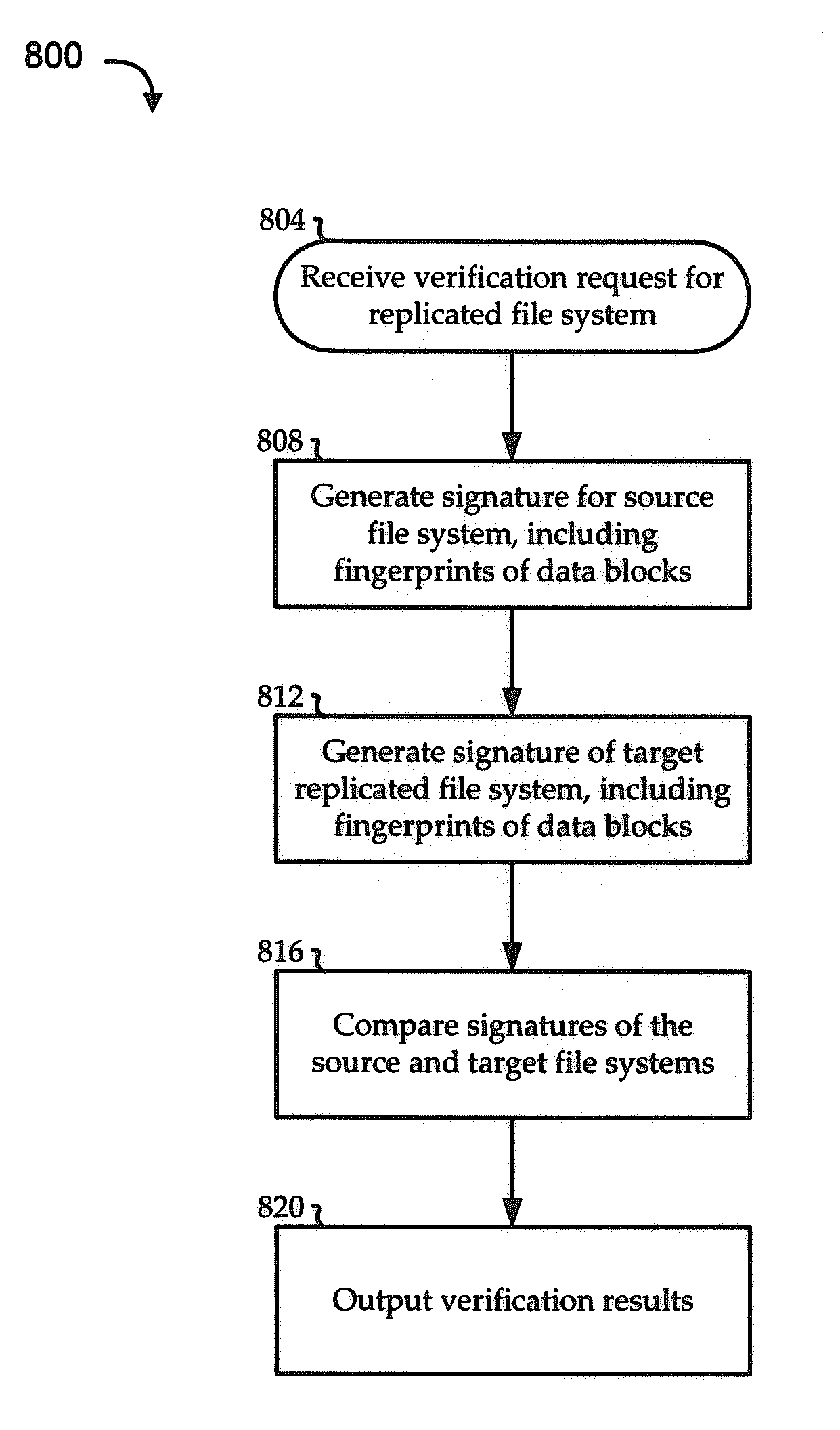 Offline verification of replicated file system