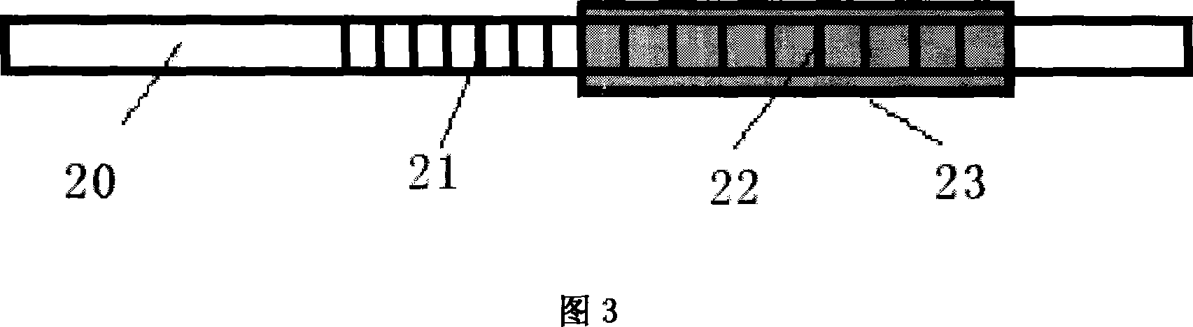 Optical fiber grating temperature current-sensing device and measurement device thereof