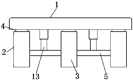 Conveying roller platform capable of being adjusted