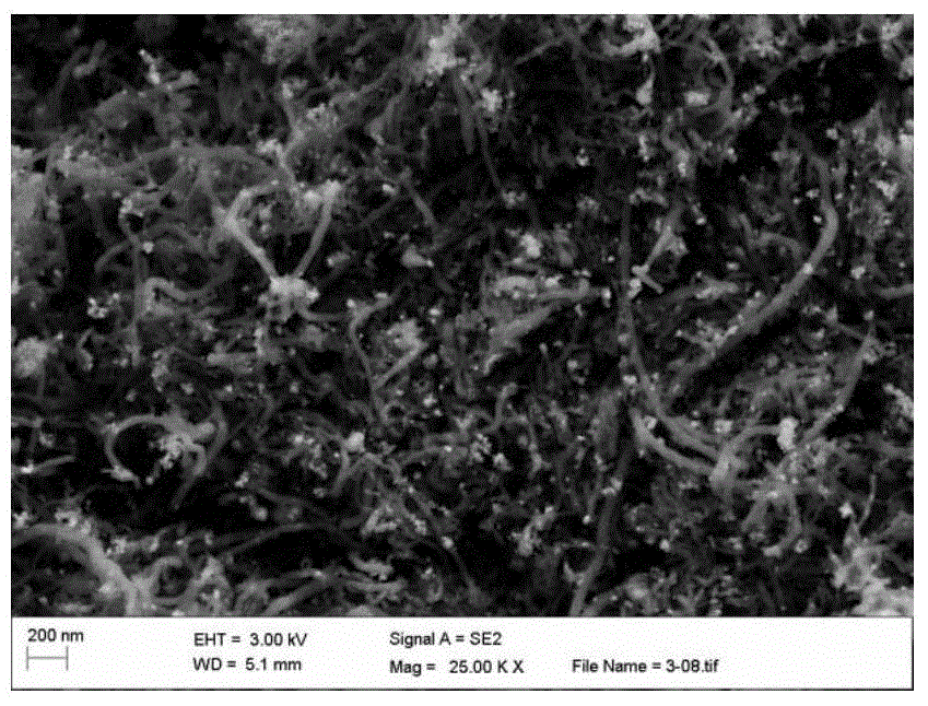 Supported catalyst preparing method and application of supported catalyst on electrode on dye-sensitized solar cell