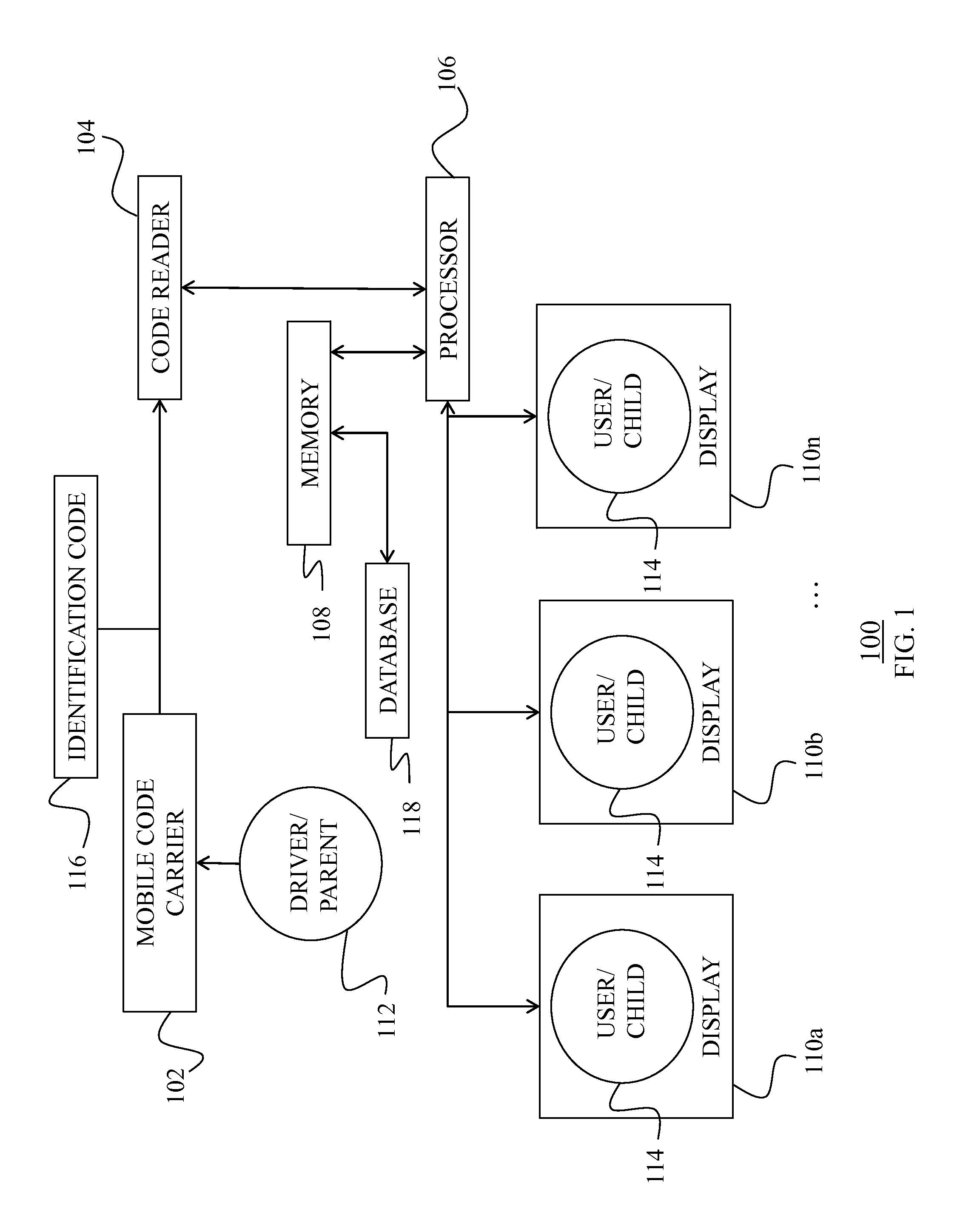 Driver/parent arrival notification system and method of notification