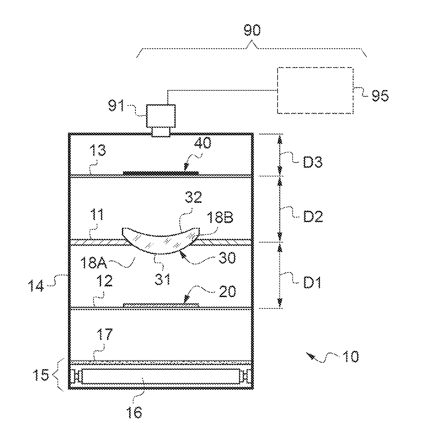 Method for checking the compliance of an optical characteristic of an ophthalmic lens and associated device