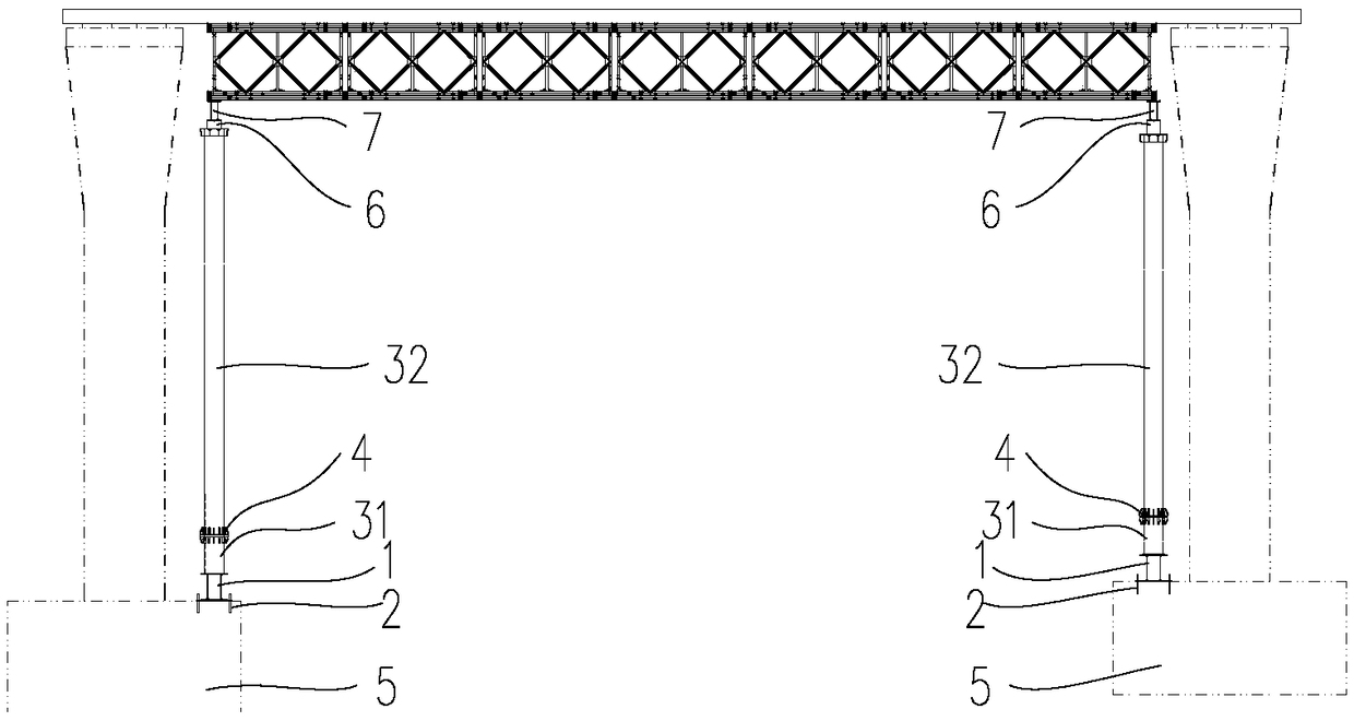 Pipe column foundation structure for fast circulating construction and using method